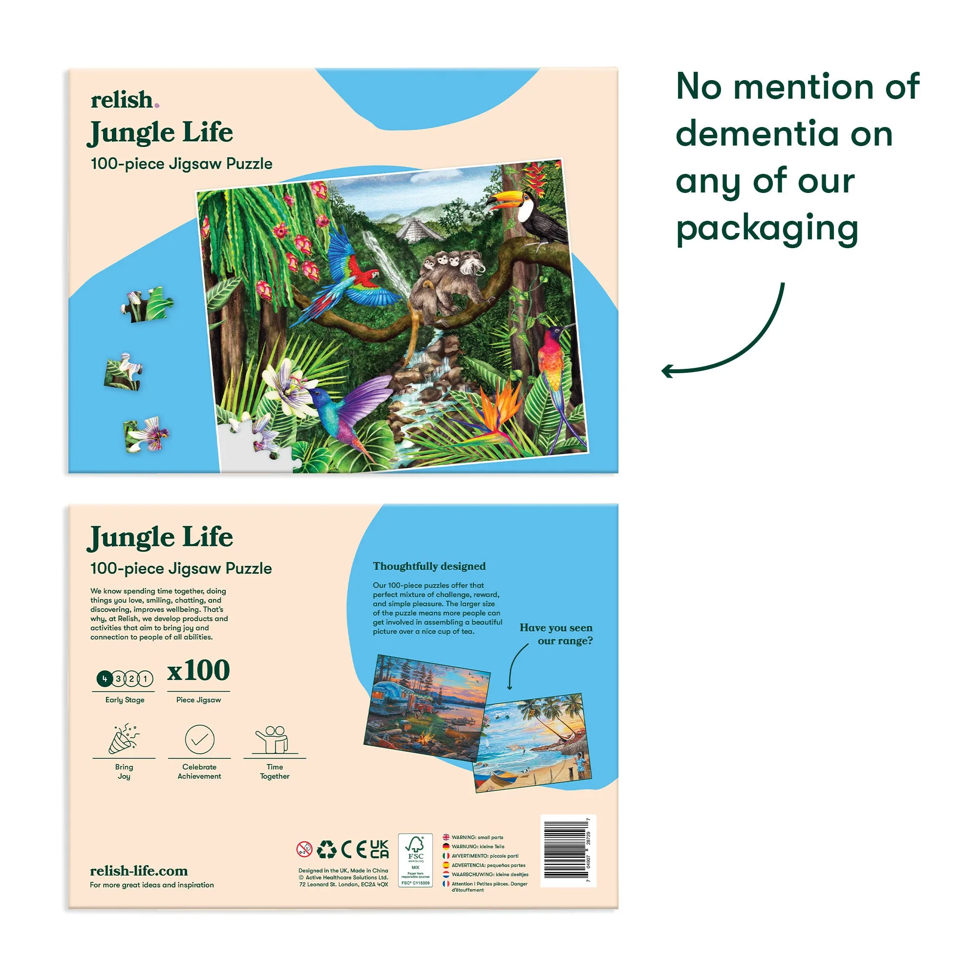 100 Piece Jigsaw Puzzle - Jungle Life - VAT Free