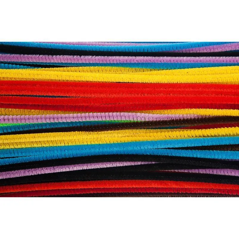 (12 Pk) Assorted 6 Inch Chenille