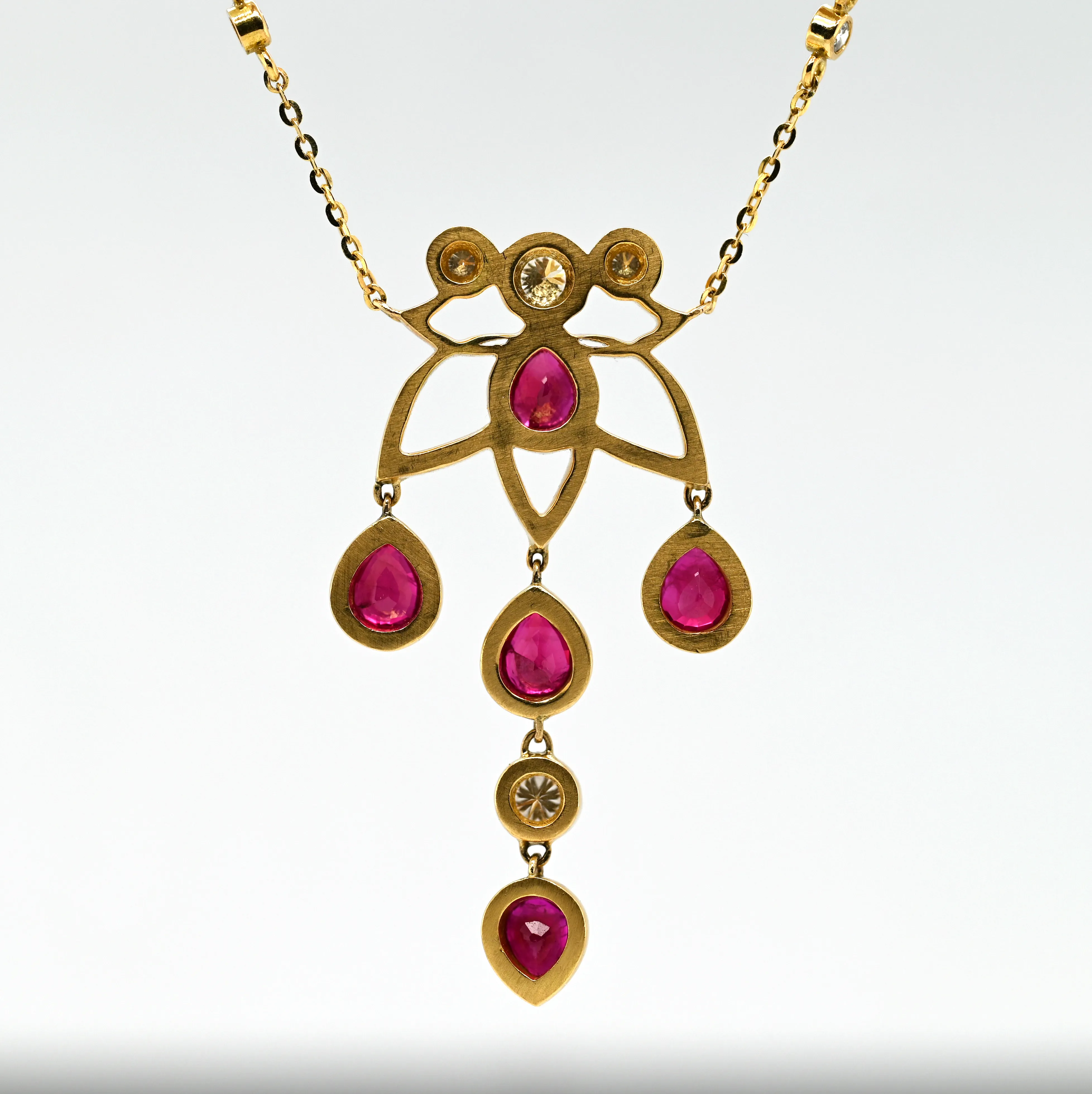 1.96CTW RUBY & DIAMOND PENDANT