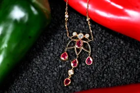 1.96CTW RUBY & DIAMOND PENDANT