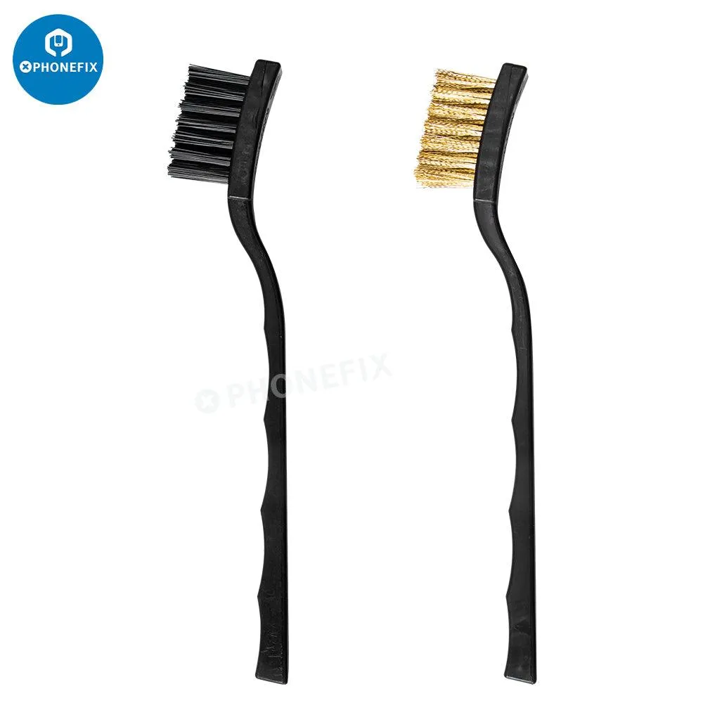 2 In 1 Anti-Static Steel Brushes Phone BGA Cleaning Repair Tools