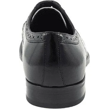 25092-111 Stacy Adams Tinsley Wingtip Oxford Men's Shoes Black White Lace Up