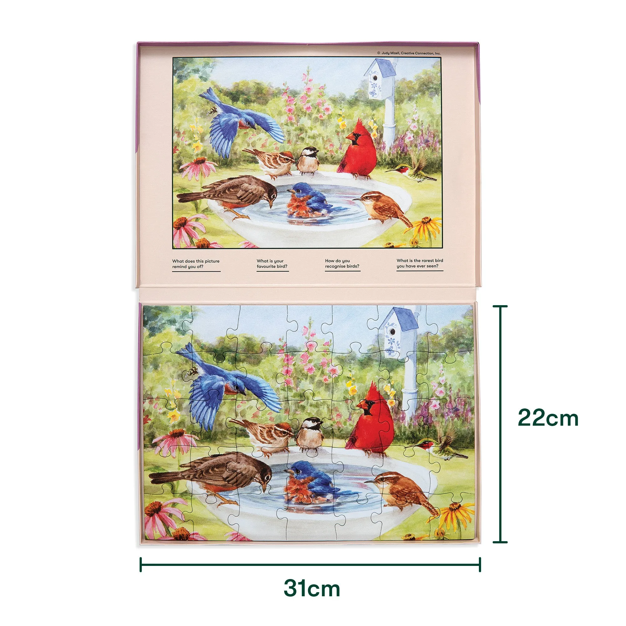 35 Piece Jigsaw Puzzle - Bathing Birds