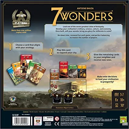 7 Wonders Board Game - Pristine