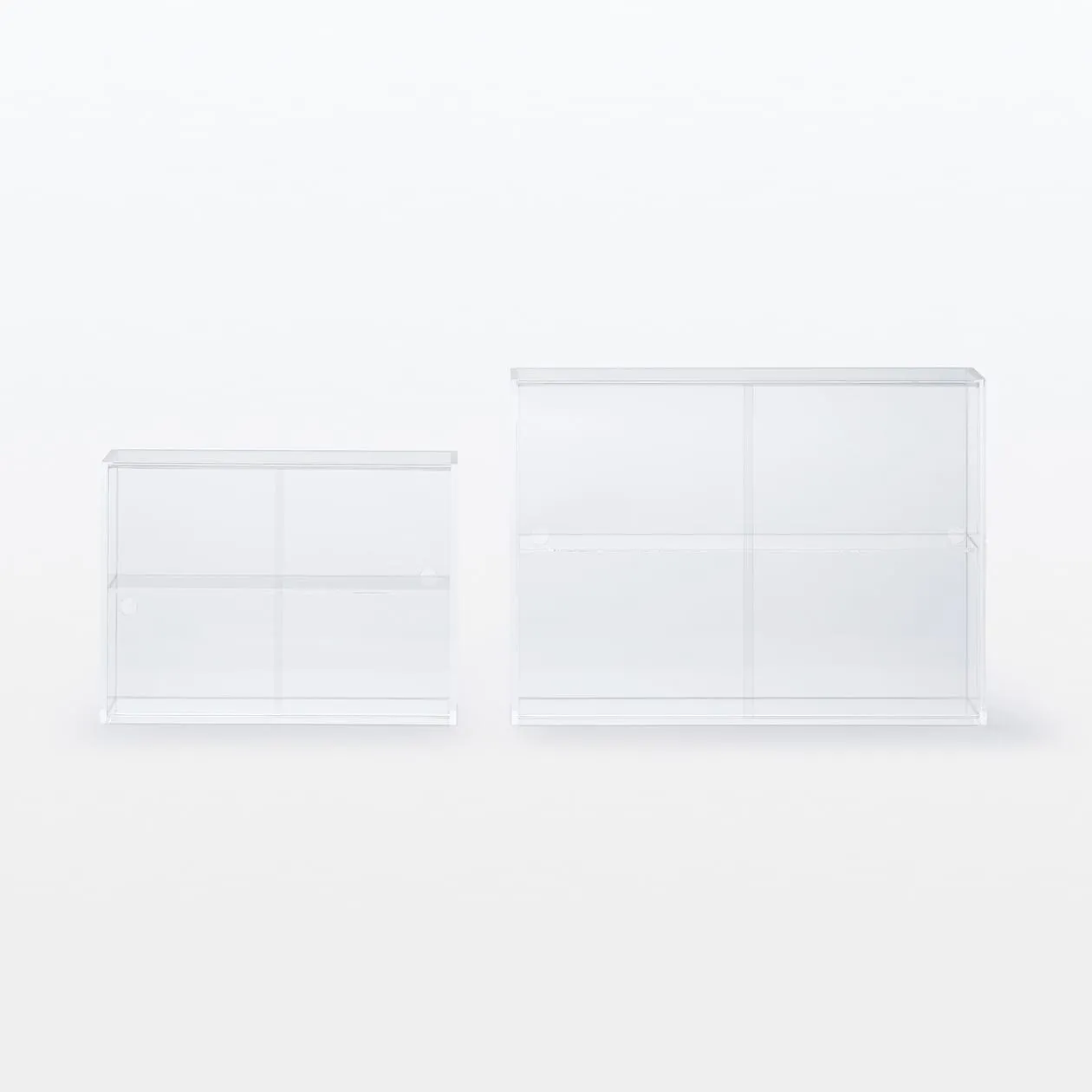 Acrylic Display Case With Sliding Doors - Small