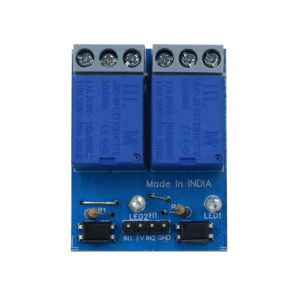 AFI (Made In India) - 2 Channel 12V 10A Relay Module with optocoupler