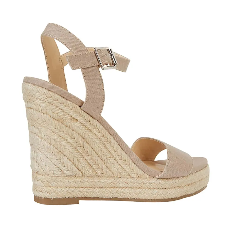 Amato Espadrille in Natural Canvas