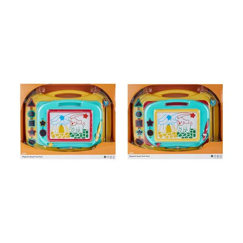 Anko Magnetic Board - 2 Pack / Includes 7 Stamps/ Develop Motor Skills