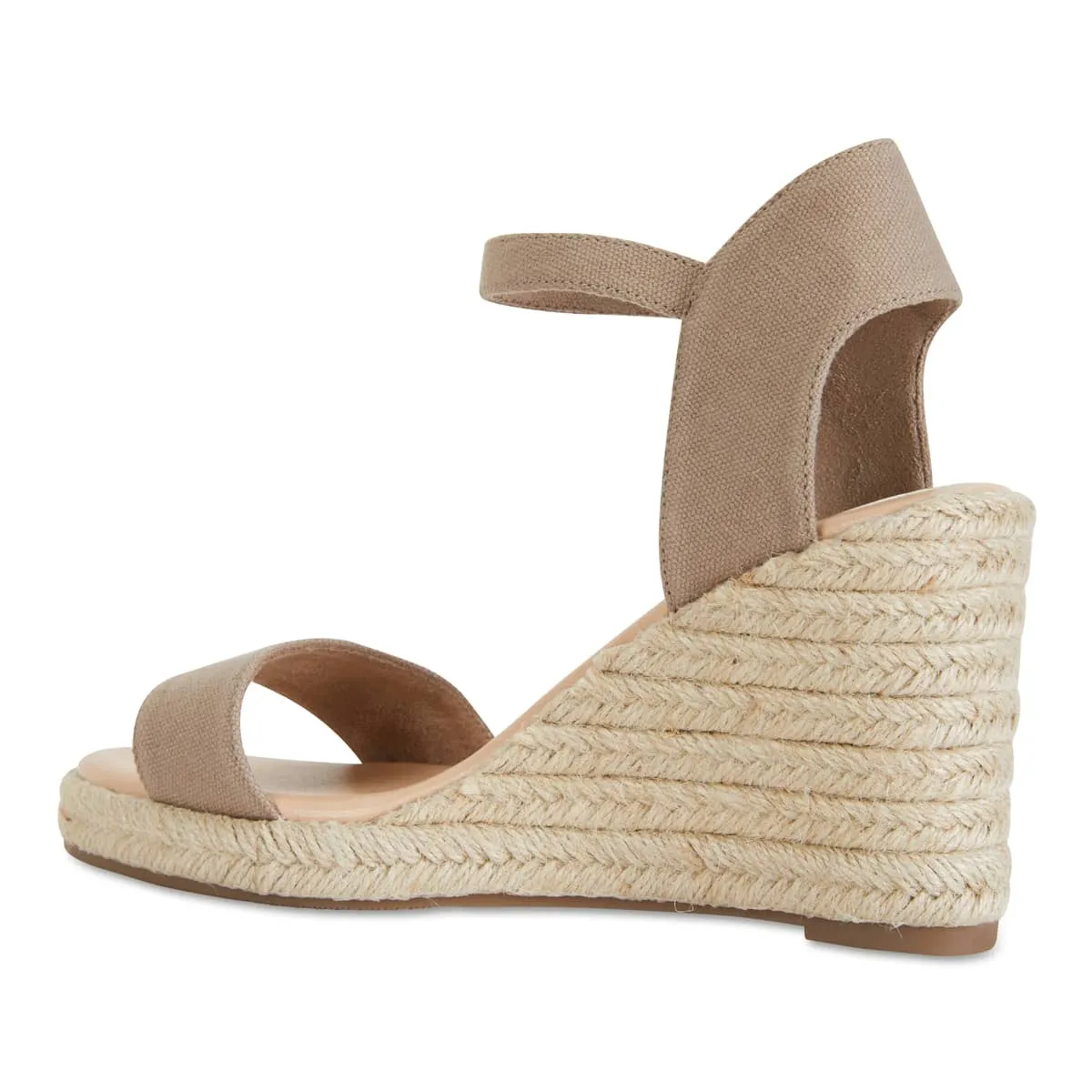 Audrey Espadrille in Natural Linen Fabric