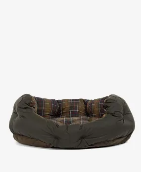 Barbour Wax/Cotton Dog Bed 35in Classic/Olive