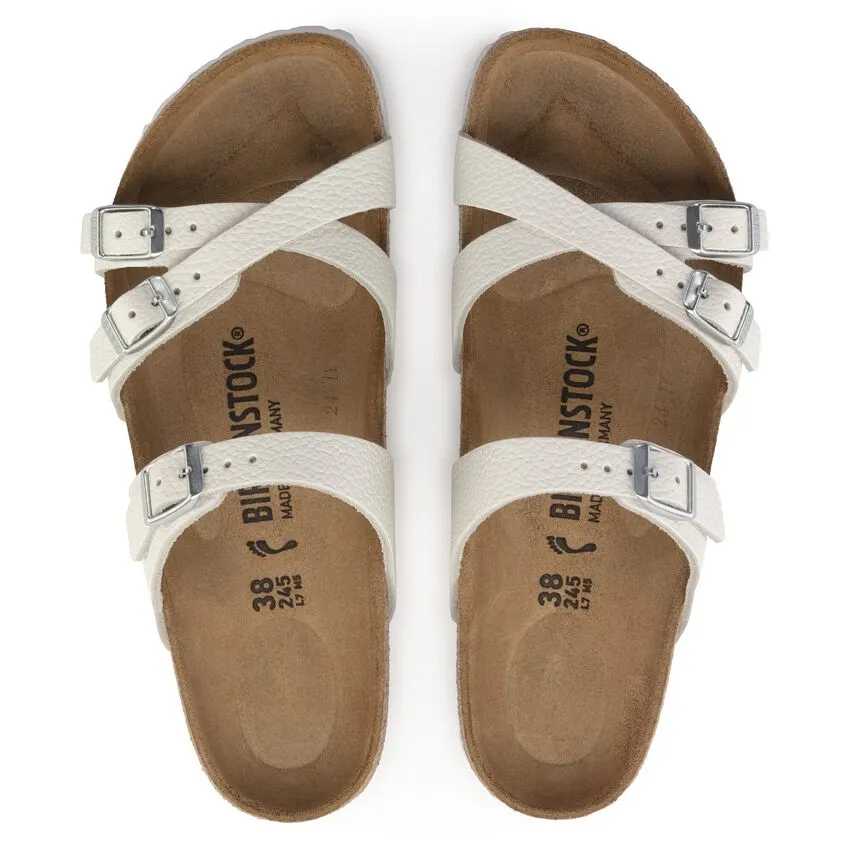 Birkenstock Franca 1024395 Natural Leather White