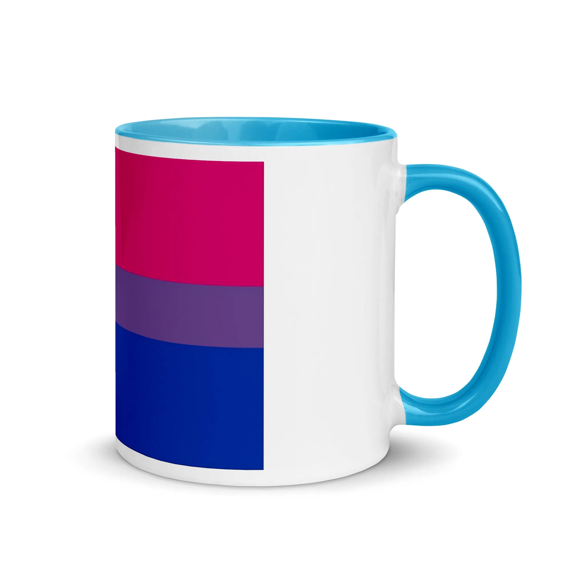 Bisexual Flag Mug with Colour Inside