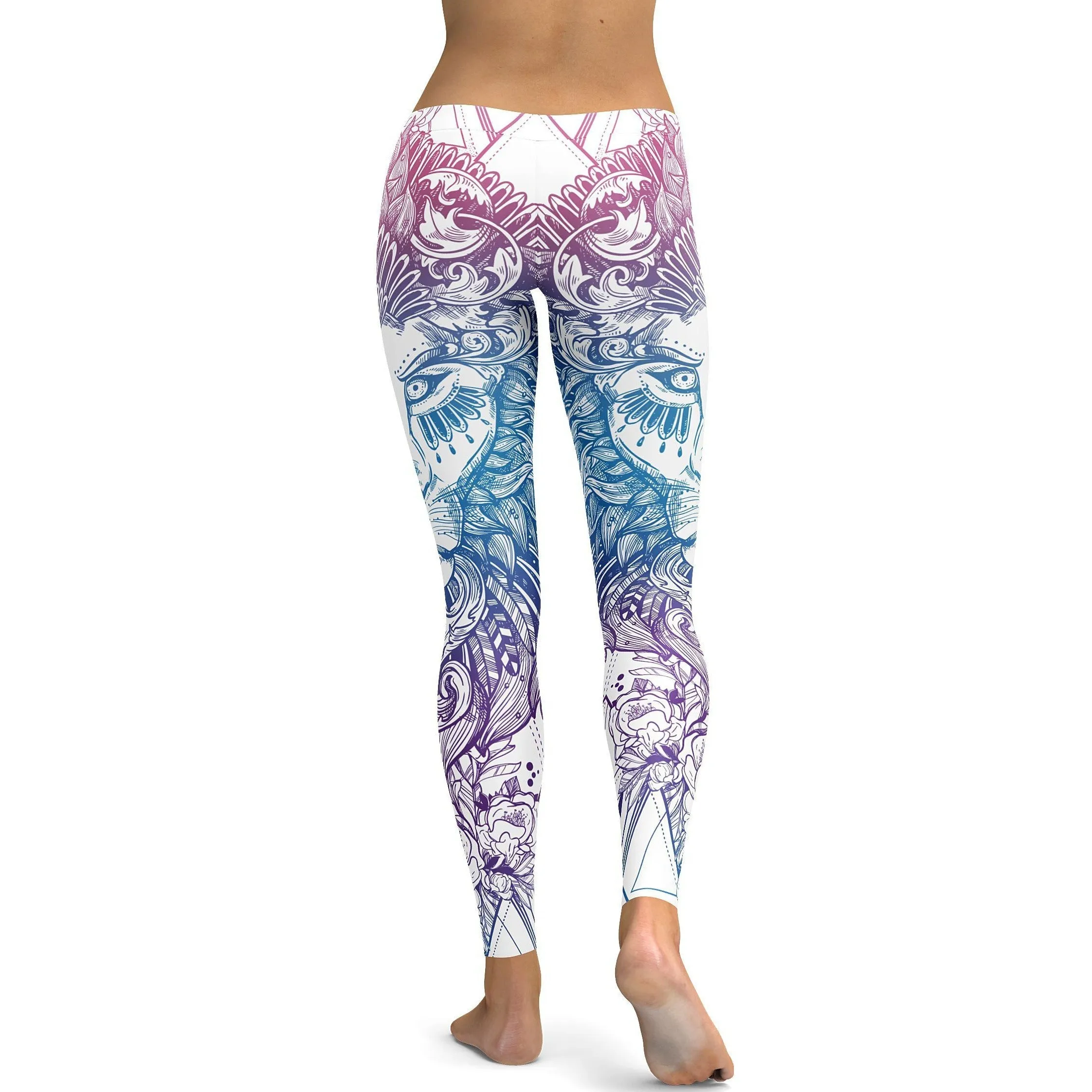 Bright White Lion Leggings