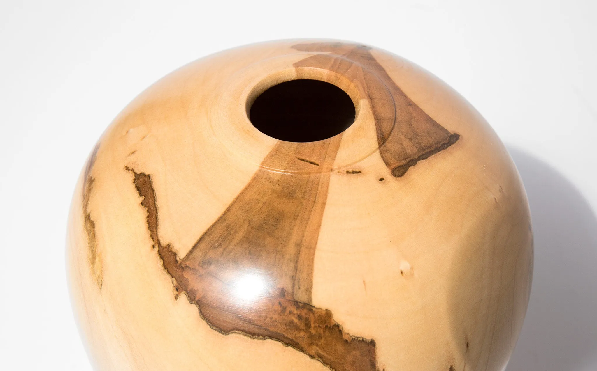 Bruce Perlmutter Hand Lathed Maple Vessel