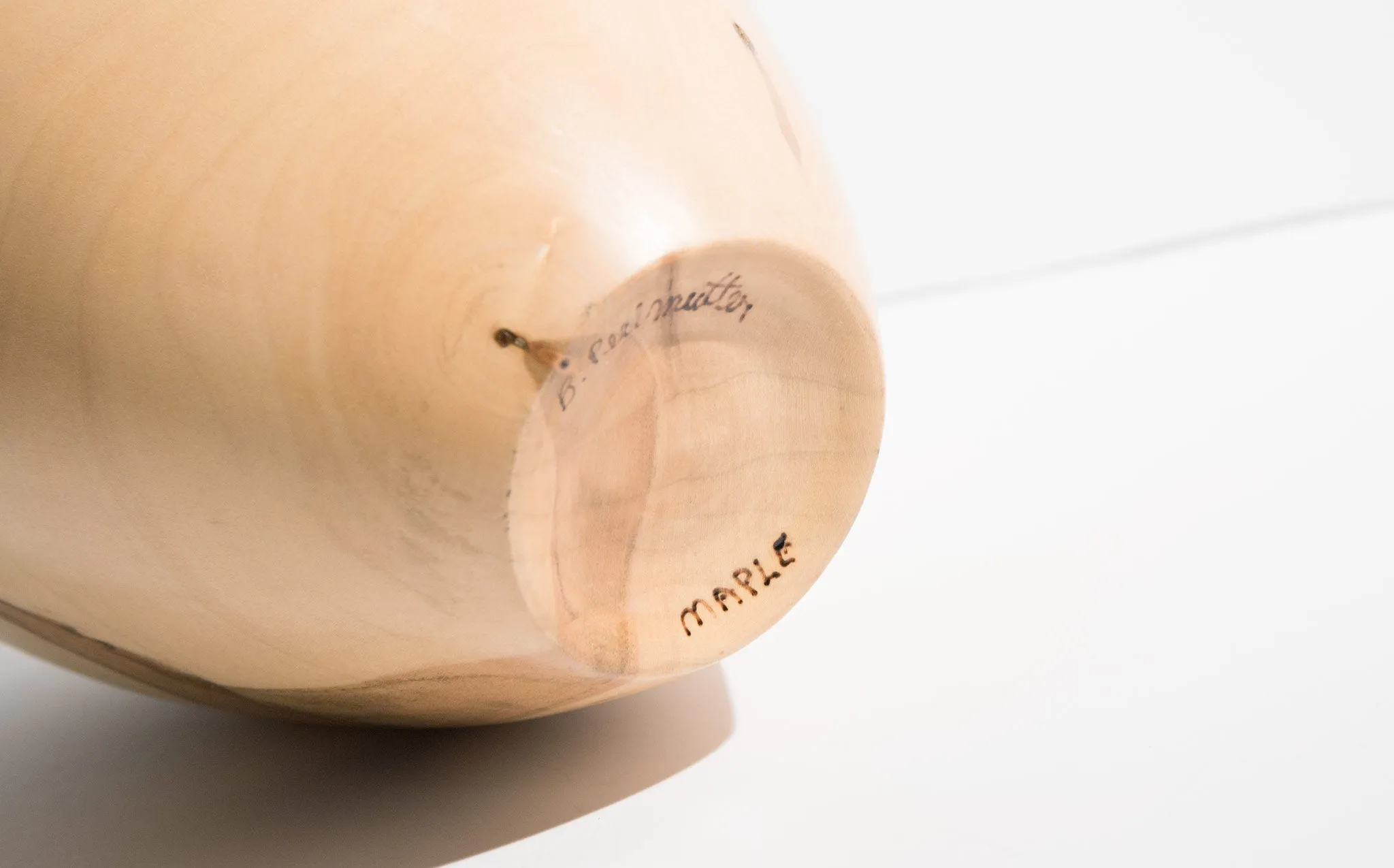 Bruce Perlmutter Hand Lathed Maple Vessel