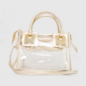 Chokore Clear Handbag, Set of 2 (Gold)