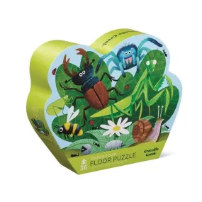 Crocodile Creek: 36pc Classic Floor Puzzle Backyard Bugs