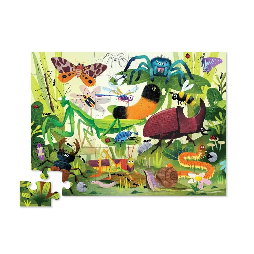 Crocodile Creek: 36pc Classic Floor Puzzle Backyard Bugs