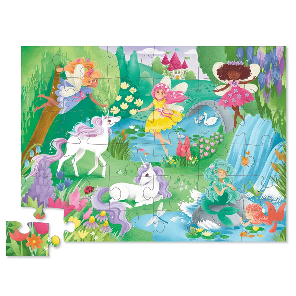 Crocodile Creek: 36pc Classic Floor Puzzle Magical Friends