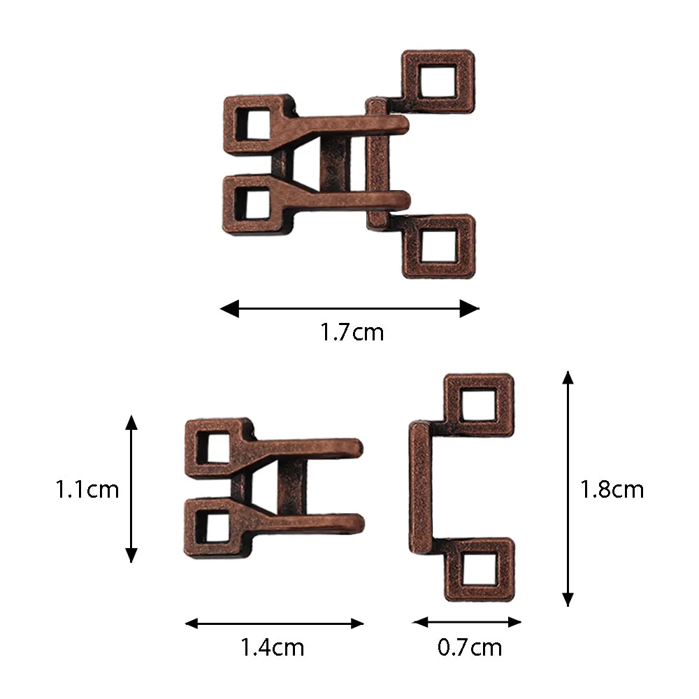 Decorative Sewing Dress Hook and Eye Metal Fastener Closures