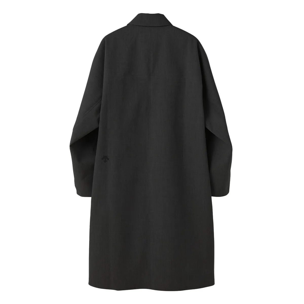 Descente ALLTERRAIN pointed-collar coated maxi coat Black