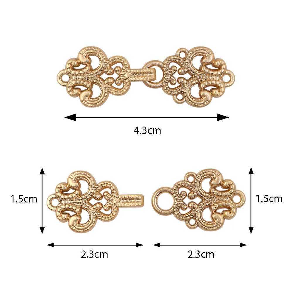 Excellent Intricate Design Metal Clasp Closure for Designer Clothing