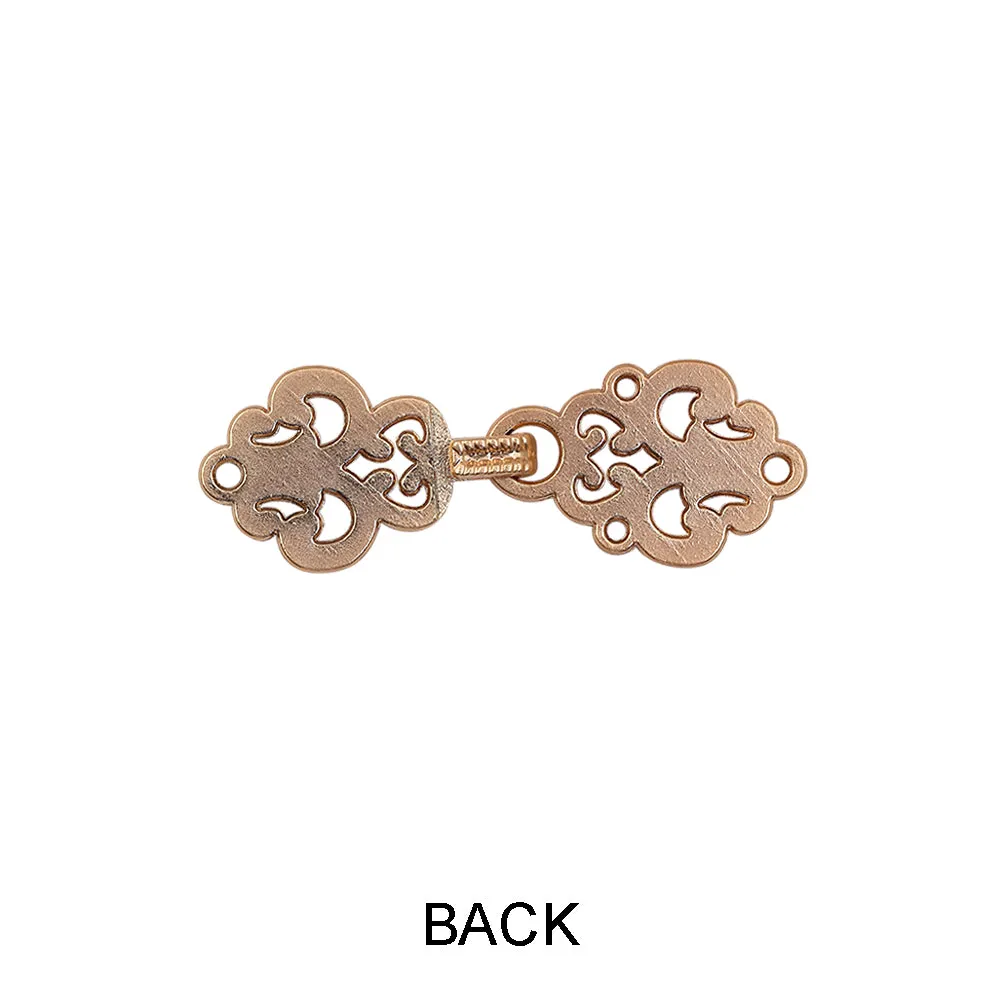 Excellent Intricate Design Metal Clasp Closure for Designer Clothing