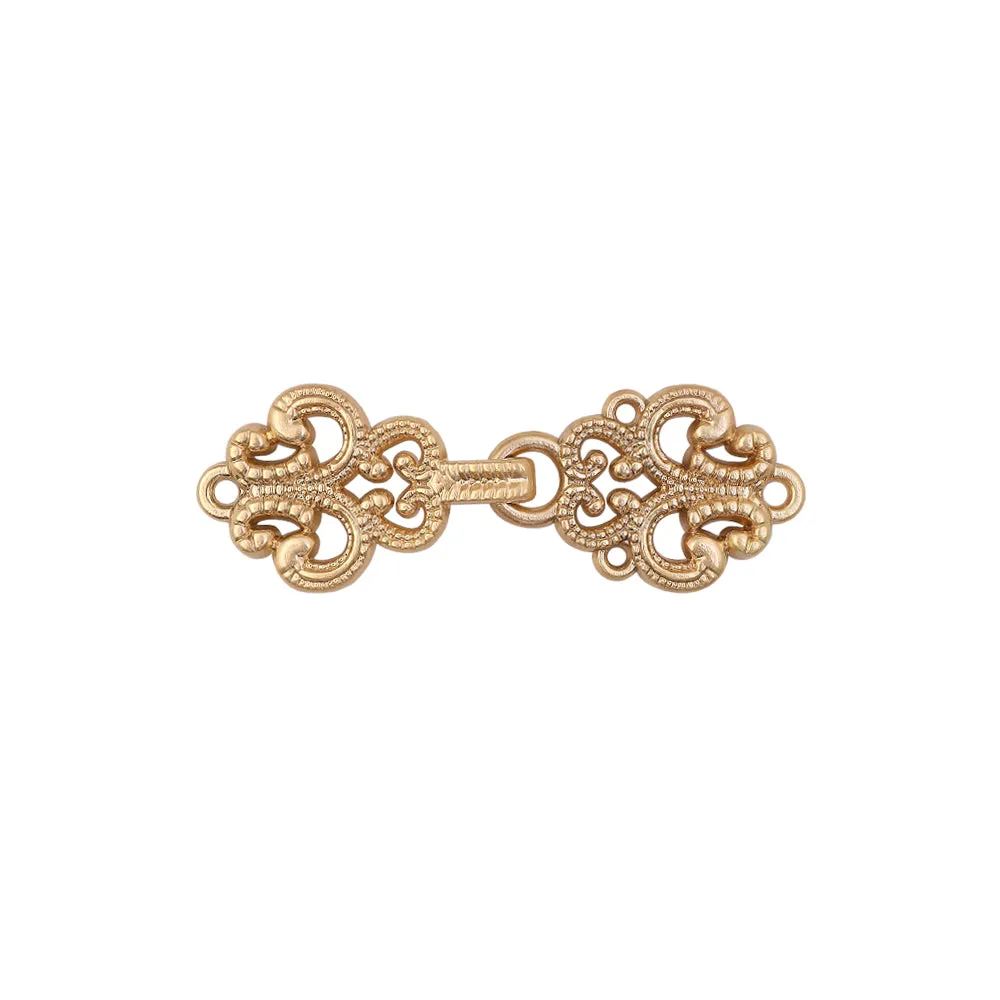 Excellent Intricate Design Metal Clasp Closure for Designer Clothing