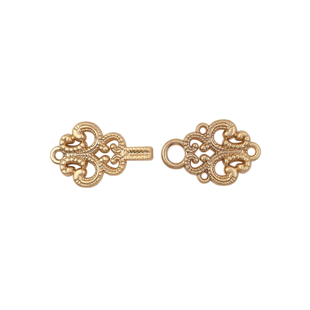 Excellent Intricate Design Metal Clasp Closure for Designer Clothing