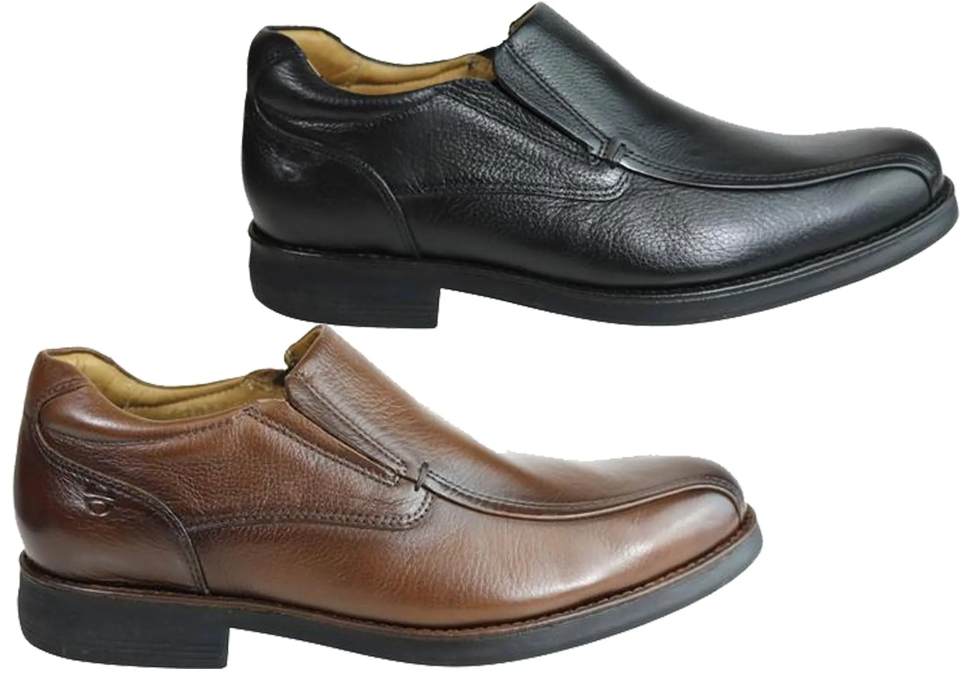 Ferricelli Rico Mens Leather Gel Flex Comfort Shoes Made In Brazil