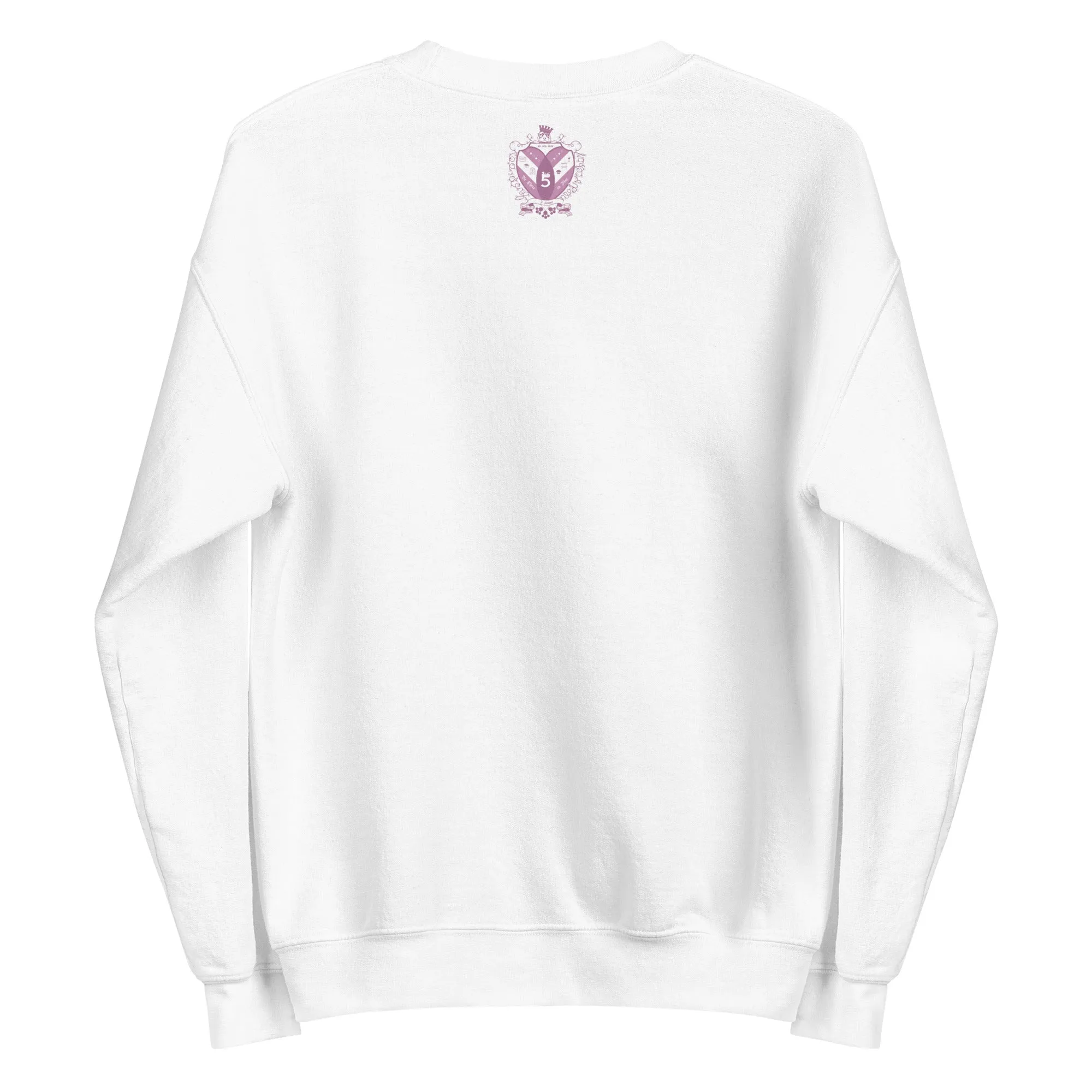 Going Out Top with Crest on Back Multicolored Unisex Sweatshirt by Be There in Five