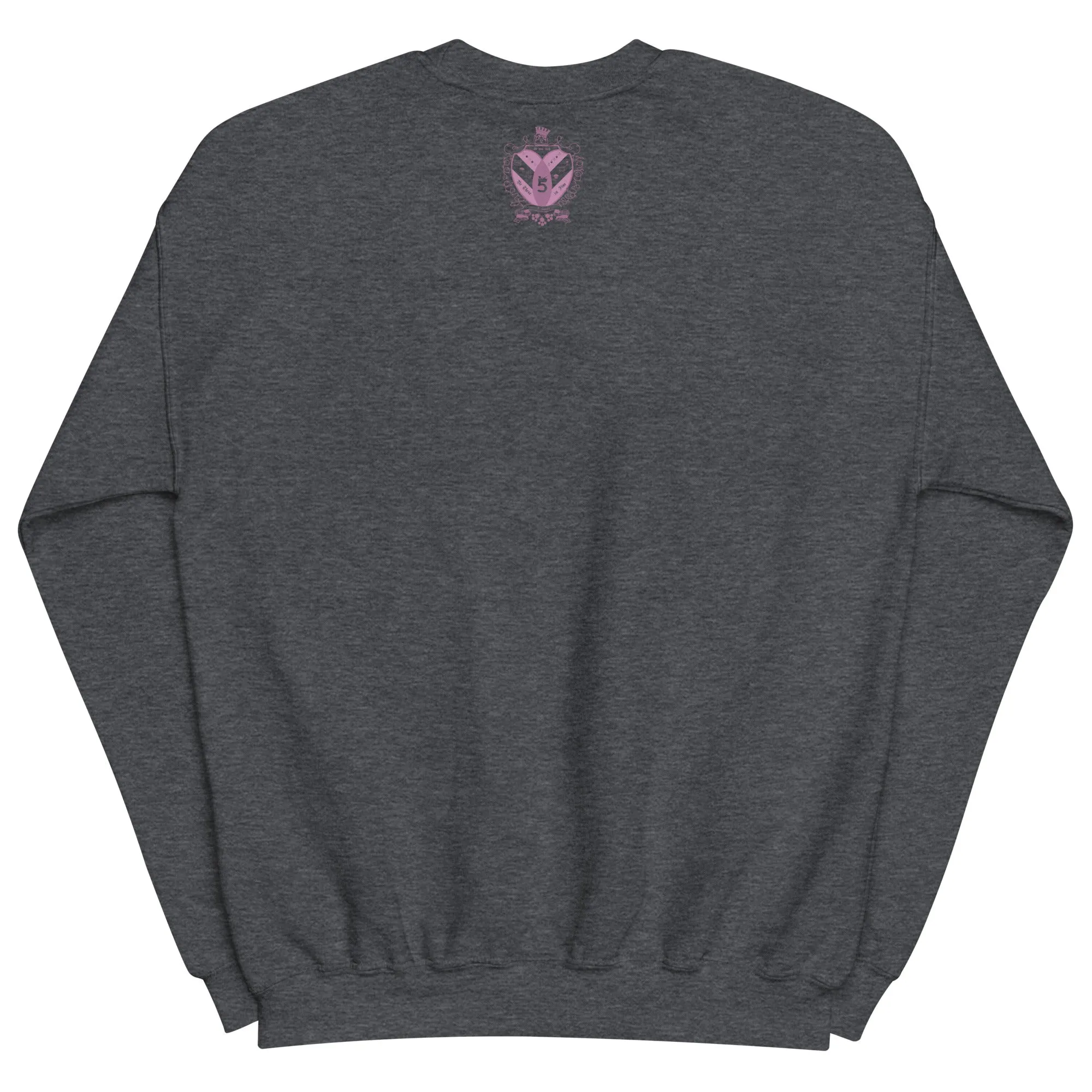 Going Out Top with Crest on Back Multicolored Unisex Sweatshirt by Be There in Five