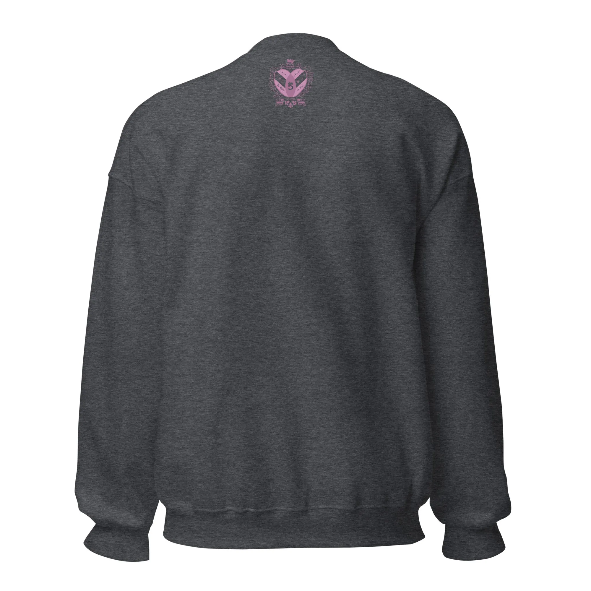 Going Out Top with Crest on Back Multicolored Unisex Sweatshirt by Be There in Five