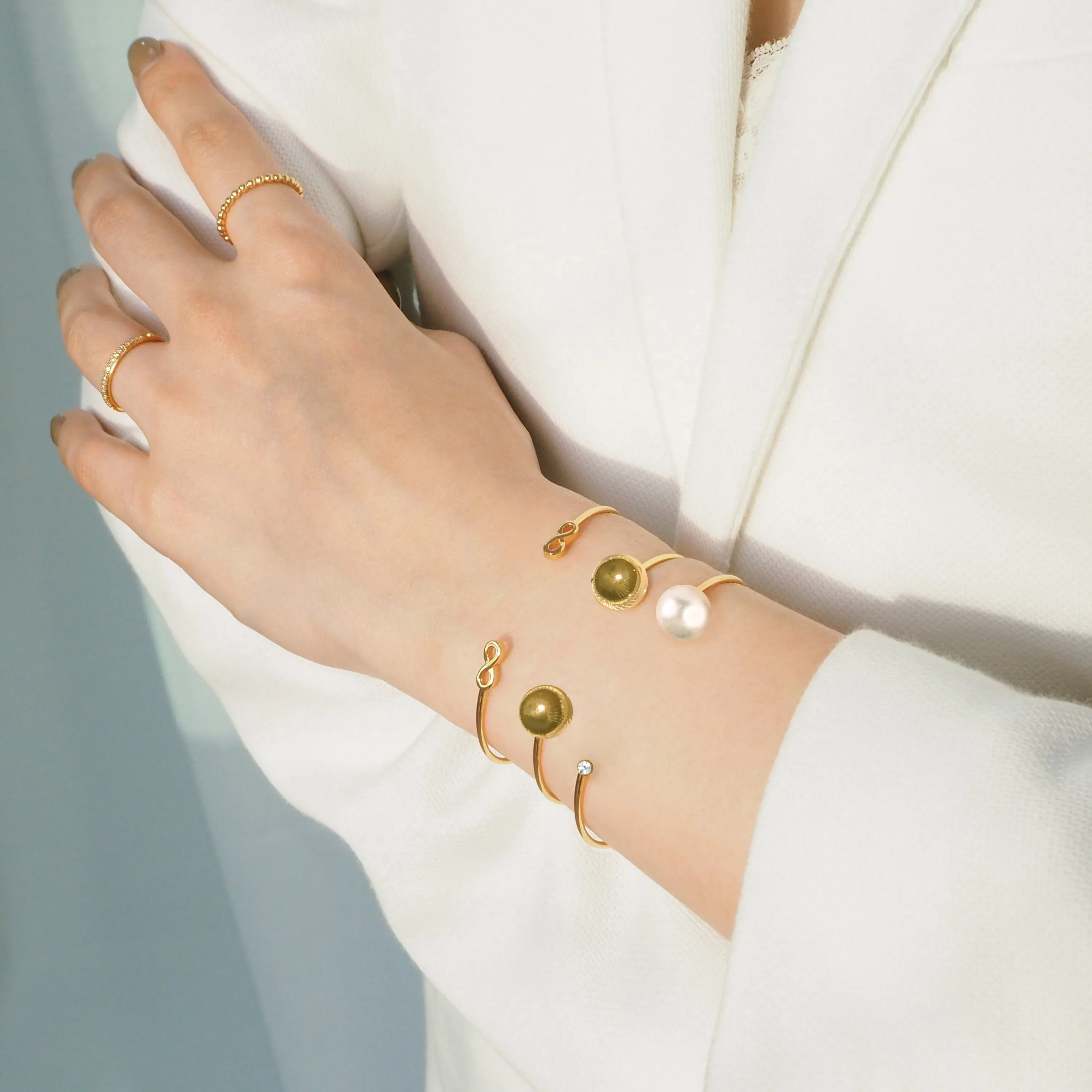 Golden Ball Bangle