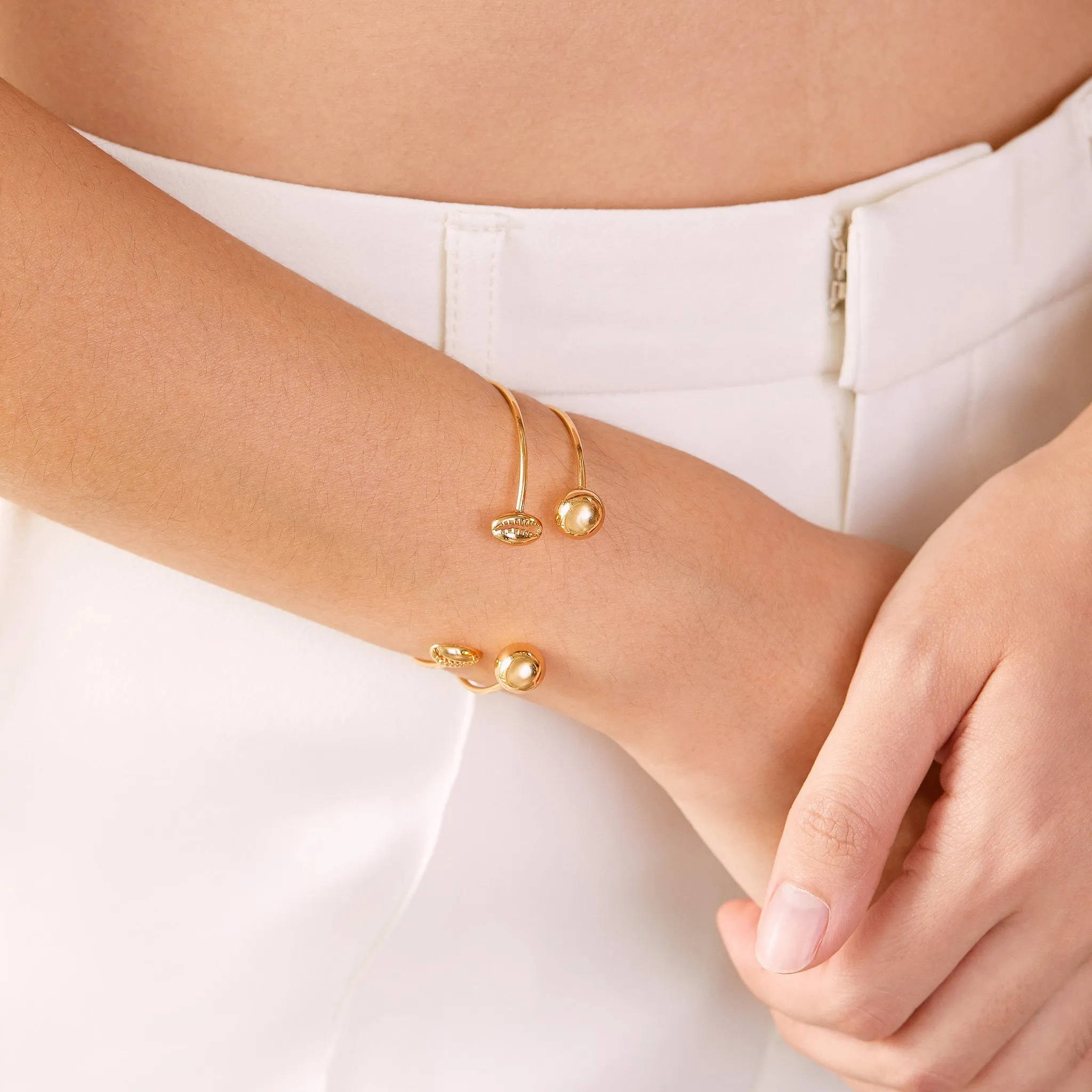 Golden Ball Bangle