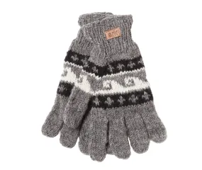 Grey Wool Gloves, Warm Fleece inside, great winter warmth :)