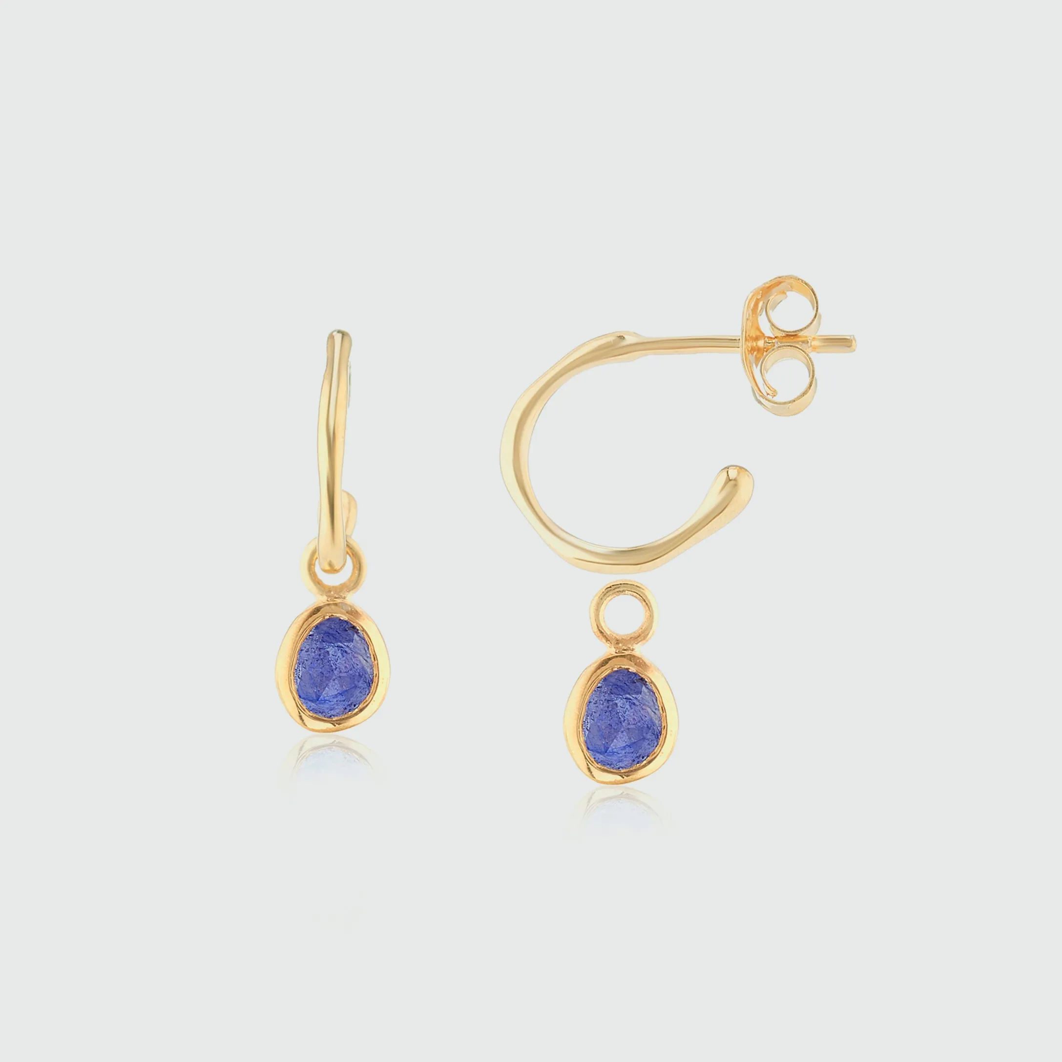 Hampton Sapphire & Gold Vermeil Interchangeable Gemstone Drops