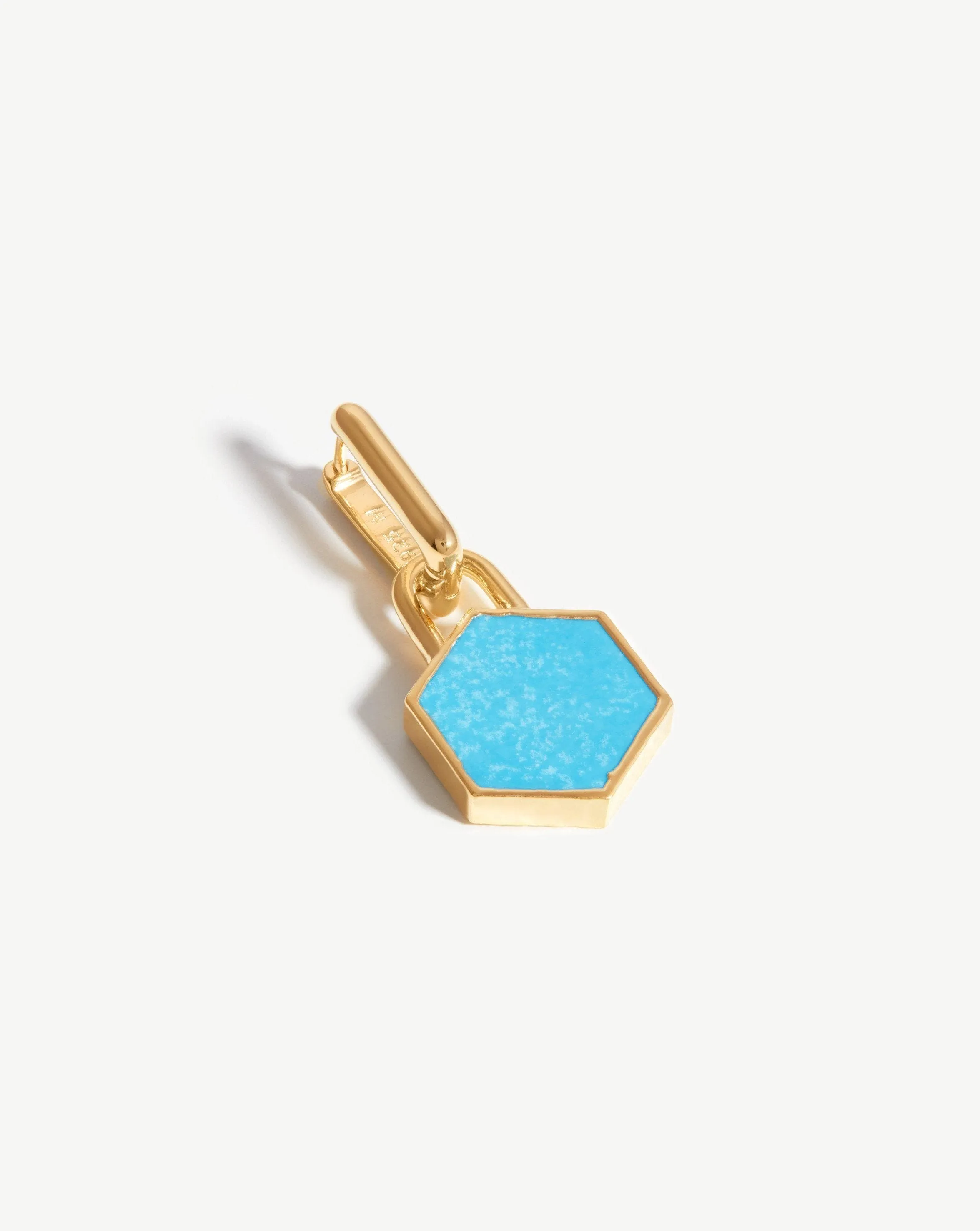 Hex Single Ovate Earring