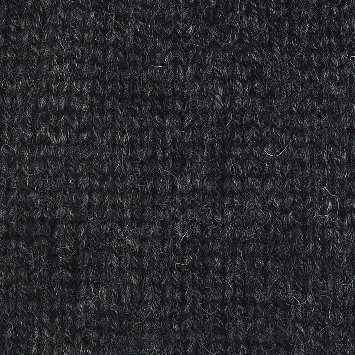 Hudson (dark grey) - knitted gloves from Shetland wool with warm fleece lining