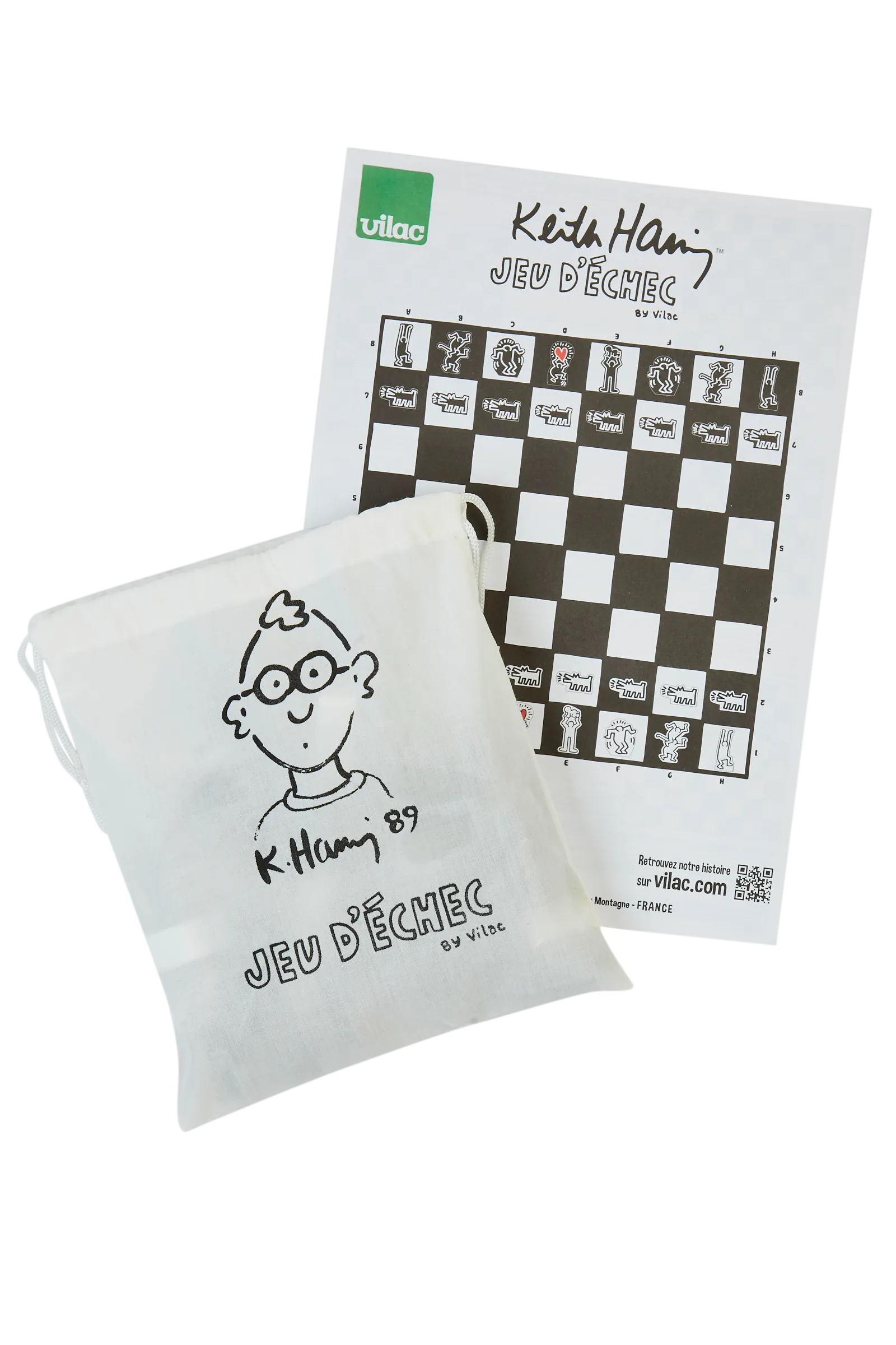 Keith Haring - Black and White Chess Set