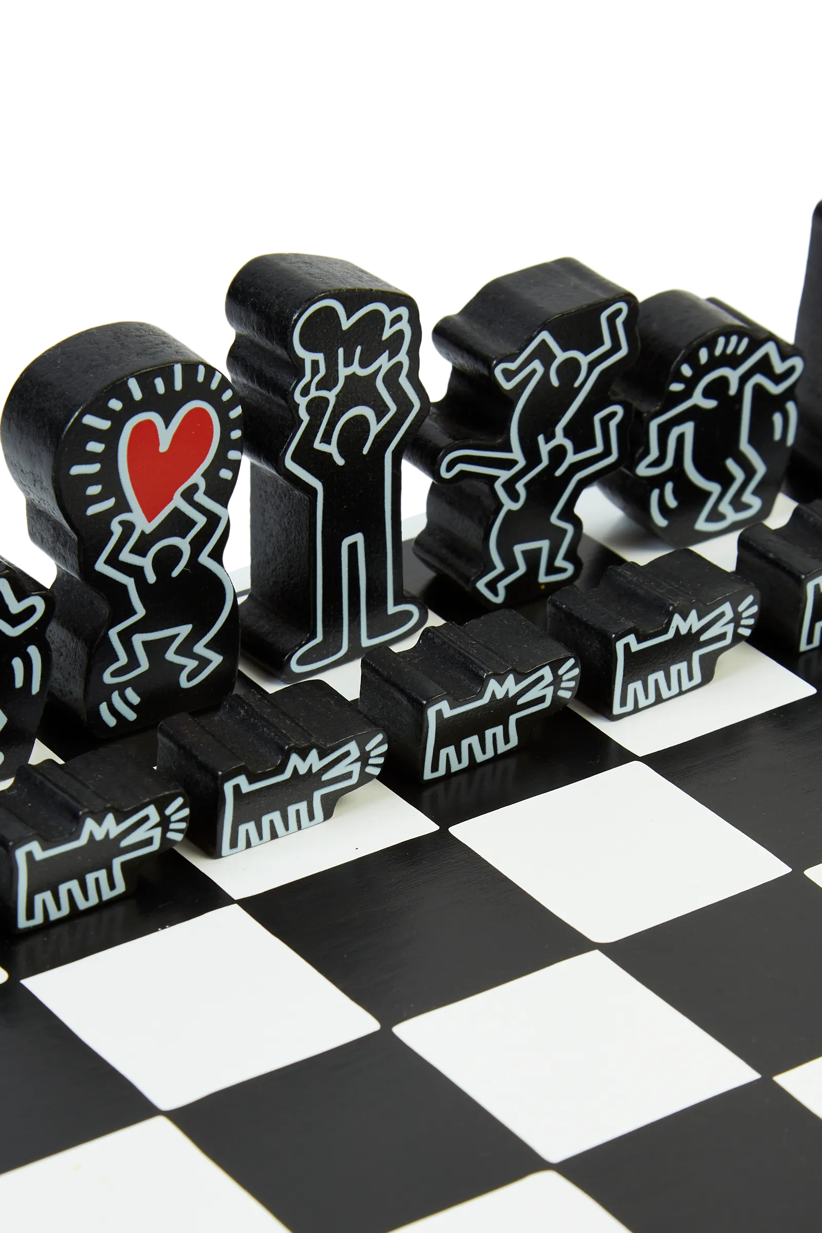 Keith Haring - Black and White Chess Set