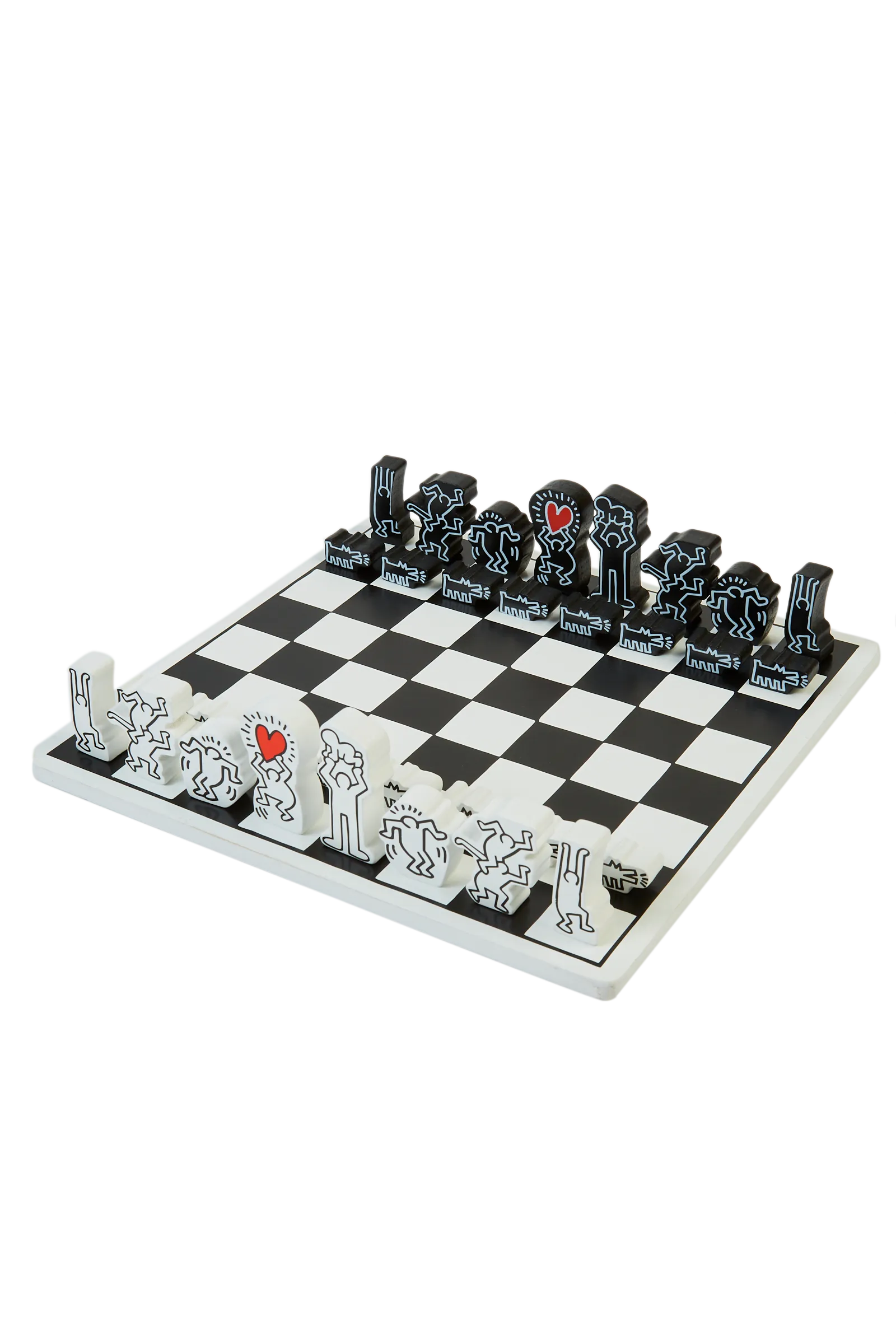 Keith Haring - Black and White Chess Set