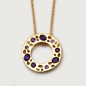 Lattice Eternity Necklace with Amethyst