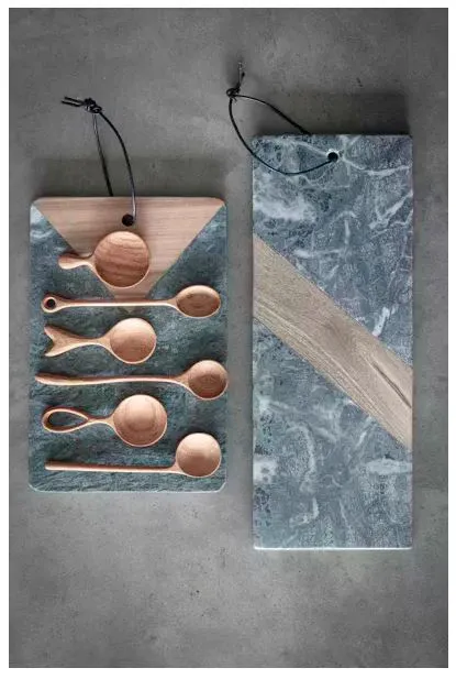 Marble & Wood Cutting Board