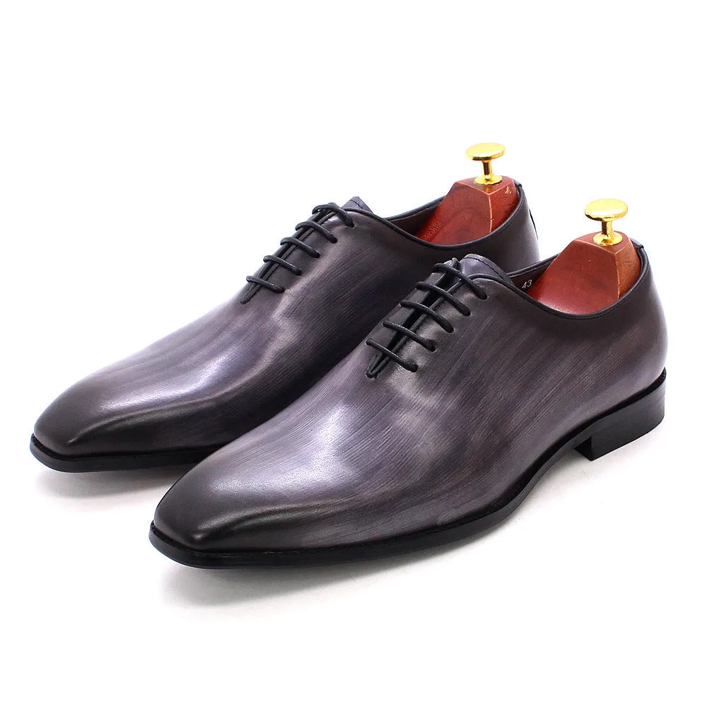 Men Leather Handmade Dress Oxford Shoes