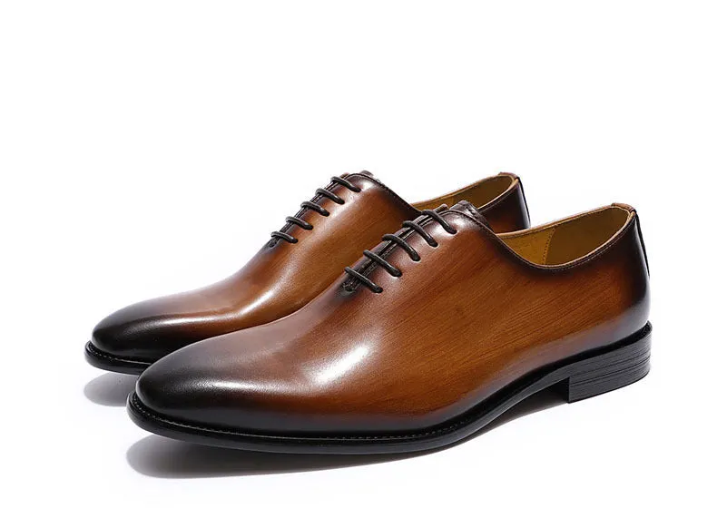 Men Leather Handmade Dress Oxford Shoes