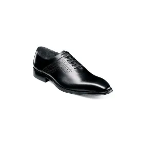 Men's Stacy Adams Halloway Plain Toe Oxford Dress Shoes Leather Black 25585-001