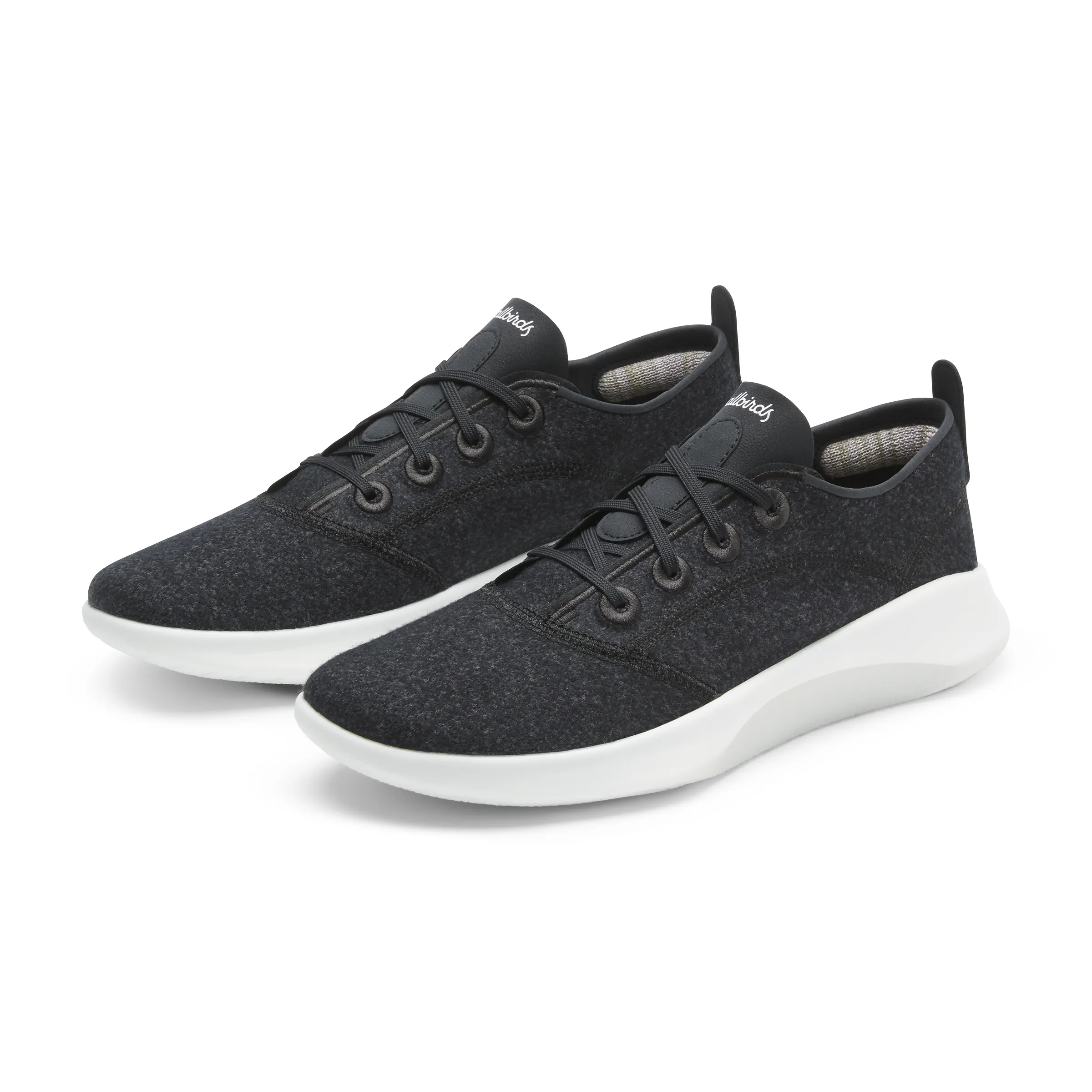 Men's SuperLight Wool Runners - Natural Black (Blizzard Sole)