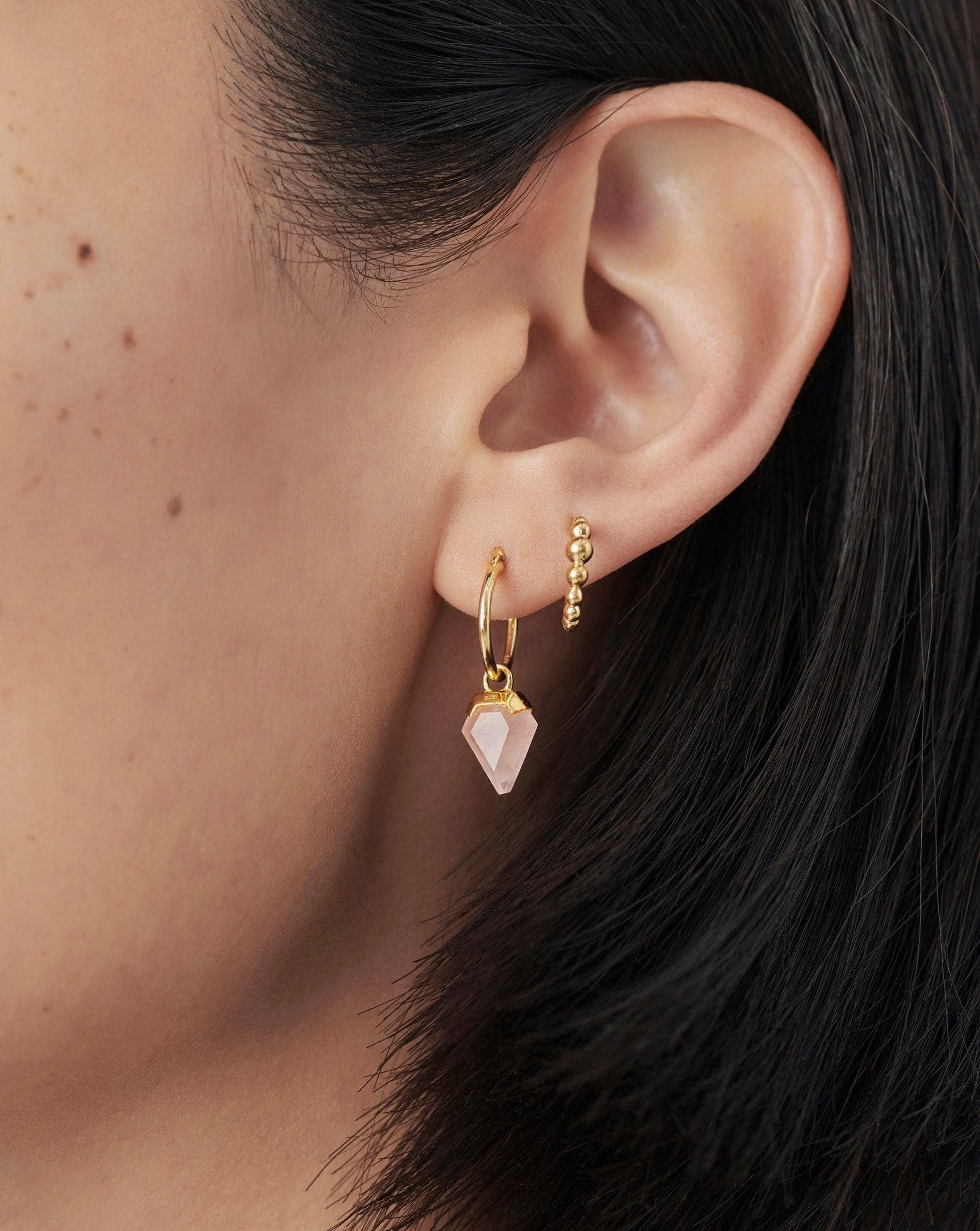 Mini Shield Hoop Earrings