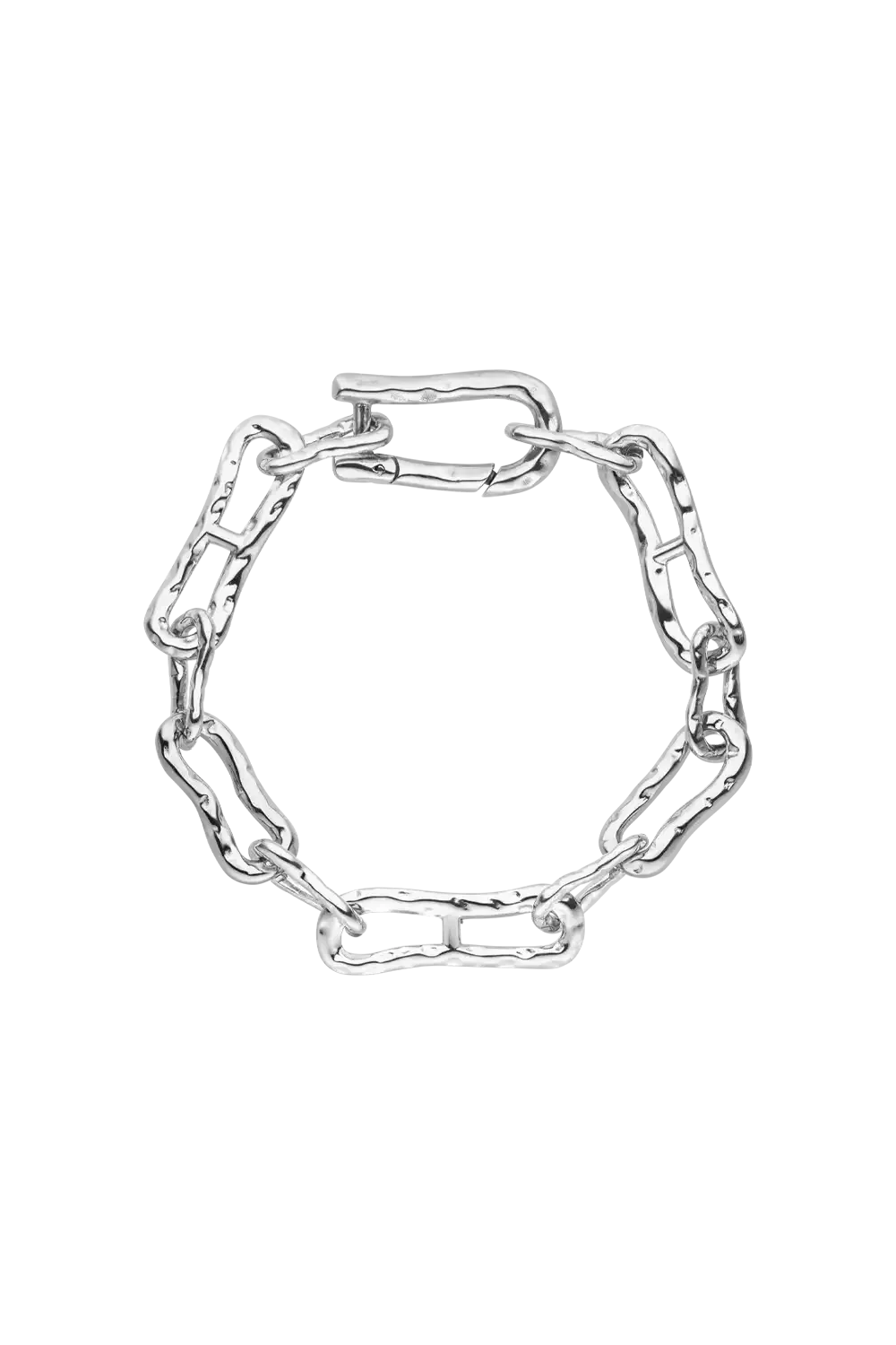 Molten Chunky Bracelet Silver